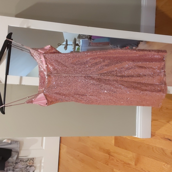 Pink Sequin Laundry By Shelli Segal Dress - Picture 5 of 8
